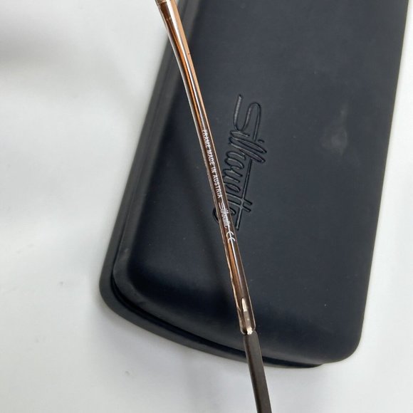 Silhouette 4453 40 6057 Titanium Brown Half Rim Eyeglasses Frames 52-18 140 - Picture 8 of 13